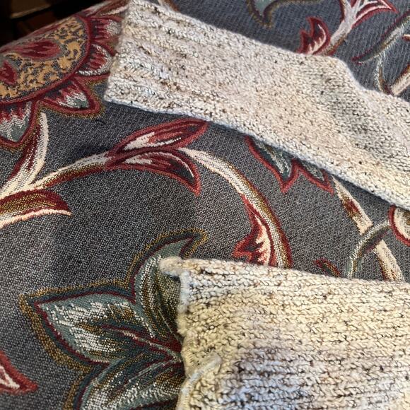 AVALIN Sweater Womens M White Crocheted BOHO Layer Easy Fit Crew Collar - Picture 9 of 10